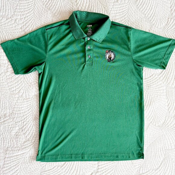 Boston Celtics NBA Men's Green Polo Shirt Size Large - Picture 1 of 7